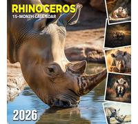 Rhinoceros 2026 Calendar: Icons of strength and conservation in nature