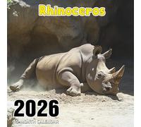 Rhinoceros 2026 Calendar: Icons of strength and conservation in nature