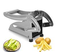 Rhinocerosdance Cortador de Patatas Fritas, cortadora de Patatas con 2 Cuchillas afiladas, Acero Inoxidable