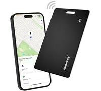 Rhinokey® Tarjeta de seguimiento de cartera (solo iOS) - Rastreador delgado recargable de 1.8 mm, cartera Airtag IP68 impermeable, etiquetas de Apple Find My Equipaje, buscador de artículos con