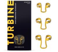 RhinoMed Turbine Lote de 3 pinza nasales de ayuda a la respiración, pack básico