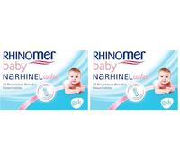 Rhinomer Baby Recambios Blandos Desechables de Aspirador Nasal, Para un Mejor Ajuste a la Nariz del Bebé, Con Filtro Absorbente, 20 Unidades (Paquete de 2)