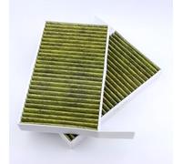 RHINORO Juego de filtros de aire de cabina de aire acondicionado compatible con Tesla Model 3 e Y (2024-2026), polen de carbón activado, filtro de aire acondicionado, juego de 2 unidades