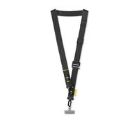 RHINOSHIELD 2 en 1 Ultra Phone Lanyard | Correa de muñeca y bandolera, ajustable, con bucle para Airpods, llaves y funda para tarjetas, correa urbana al aire libre (tarjeta incluida) - Negro