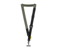 RHINOSHIELD 2 en 1 Ultra Phone Lanyard | Correa de muñeca y bandolera, ajustable, con bucle para Airpods, llaves y funda para tarjetas, correa urbana al aire libre (tarjeta incluida) - Verde Militar