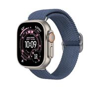 RhinoShield Correa trenzada Apple Watch Ultra 3, Ultra 2, Ultra (49mm) + Series 11, 10 (46mm) + Series 9, 8, 7 (45mm) + Series 6, 5, 4, SE 3, SE 2, SE (44mm) + Series 3, 2, 1 (42mm) - Azul Marino
