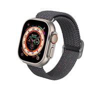 RhinoShield Correa trenzada Apple Watch Ultra 3, Ultra 2, Ultra (49mm)+ Series 11, 10 (46mm)+ Series 9, 8, 7 (45mm)+ Series 6, 5, 4, SE 3, SE 2, SE (44mm)+ Series 3, 2, 1 (42mm)- Negro Medianoche