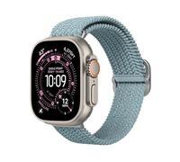 RhinoShield Correa trenzada Apple Watch Ultra 3, Ultra 2, Ultra (49mm) + Series 11, 10 (46mm) + Series 9, 8, 7 (45mm) + Series 6, 5, 4, SE 3, SE 2, SE (44mm) + Series 3, 2, 1 (42mm) - Verde Lago
