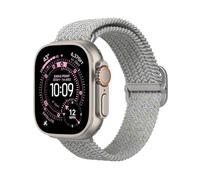 RhinoShield Correa trenzada Apple Watch Ultra 3, Ultra 2, Ultra (49mm) + Series 11, 10 (46mm) + Series 9, 8, 7 (45mm) + Series 6, 5, 4, SE 3, SE 2, SE (44mm) + Series 3, 2, 1 (42mm) - Gris Piedra