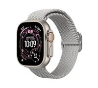 RhinoShield Correa trenzada Apple Watch Ultra 3, Ultra 2, Ultra (49mm) + Series 11, 10 (46mm) + Series 9, 8, 7 (45mm) + Series 6, 5, 4, SE 3, SE 2, SE (44mm) + Series 3, 2, 1 (42mm) - Gris