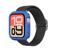 RhinoShield Funda Bumper compatible con Apple Watch SE 3 / SE 2 / SE/Series 6/5 / 4 [44mm] | Funda protectora delgada, ligera y antimpactos - Azul Cobalto