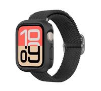 RhinoShield Funda Bumper compatible con Apple Watch SE 3 / SE 2 / SE/Series 6/5 / 4 [44mm] | Funda protectora delgada, ligera y antimpactos - Negro