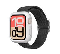RhinoShield Funda Bumper compatible con Apple Watch SE 3 / SE 2 / SE/Series 6/5 / 4 [44mm] | Funda protectora delgada, ligera y antimpactos - Blanco