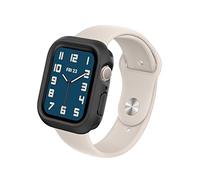 RHINOSHIELD Funda Bumper Compatible con Apple Watch Serie 9/8 / 7 [45mm] | CrashGuard NX - Diseño Compacto con Tecnología Resistente a Impactos, Resistente al Deslizamiento - Negro Clásico