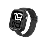 RhinoShield Funda Bumper compatible con Apple Watch Series 11/10 [46mm] | Funda protectora delgada, ligera y antimpactos - Negro