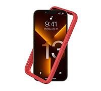RhinoShield Funda Bumper Compatible con [iPhone 13/13 Pro] | CrashGuard NX - Carcasa con Tecnología de Absorción de Golpes - Resistente a Impactos de más de 3.5 Metros - Rojo