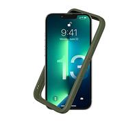 RhinoShield Funda Bumper Compatible con [iPhone 13/13 Pro] | CrashGuard NX - Carcasa con Tecnología de Absorción de Golpes - Resistente a Impactos de más de 3.5 Metros - Verde Camuflaje