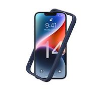 RhinoShield Funda Bumper Compatible con [iPhone 14] | CrashGuard NX - Funda con Tecnología de Absorción de Golpes - Resistente a Impactos de más de 3.5 Metros - Azul Marino