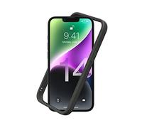 RhinoShield Funda Bumper Compatible con [iPhone 14] | CrashGuard NX - Funda con Tecnología de Absorción de Golpes - Resistente a Impactos de más de 3.5 Metros - Grafito