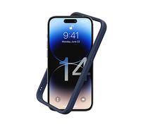 RhinoShield Funda Bumper Compatible con [iPhone 14 Pro] | CrashGuard NX - Funda con Tecnología de Absorción de Golpes - Resistente a Impactos de más de 3.5 Metros - Azul Marino