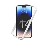 RhinoShield Funda Bumper Compatible con [iPhone 14 Pro MAX] | CrashGuard NX - Funda con Tecnología de Absorción de Golpes - Resistente a Impactos de más de 3.5 Metros - Blanco