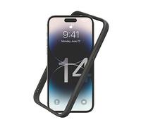 RhinoShield Funda Bumper Compatible con [iPhone 14 Pro MAX] | CrashGuard NX - Funda con Tecnología de Absorción de Golpes - Resistente a Impactos de más de 3.5 Metros - Grafito