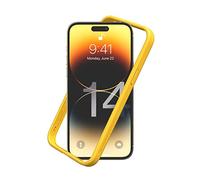 RhinoShield Funda Bumper Compatible con [iPhone 14 Pro MAX] | CrashGuard NX - Funda con Tecnología de Absorción de Golpes - Resistente a Impactos de más de 3.5 Metros - Amarillo