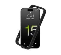 RhinoShield Funda Bumper Compatible con [iPhone 15] | CrashGuard - Funda con Tecnología de Absorción de Golpes - Resistente a Impactos de más de 3.5 Metros - Negro