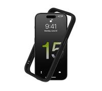 RhinoShield Funda Bumper Compatible con [iPhone 15 Pro MAX] | CrashGuard - Funda con Tecnología de Absorción de Golpes - Resistente a Impactos de más de 3.5 Metros - Negro