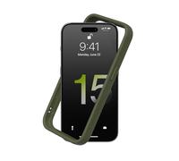 RhinoShield Funda Bumper Compatible con [iPhone 15 Pro MAX] | CrashGuard - Funda con Tecnología de Absorción de Golpes - Resistente a Impactos de más de 3.5 Metros - Camuflaje