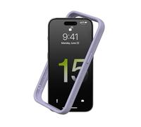 RhinoShield Funda Bumper Compatible con [iPhone 15 Pro MAX] | CrashGuard - Funda con Tecnología de Absorción de Golpes - Resistente a Impactos de más de 3.5 Metros - Lavanda