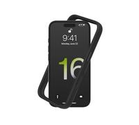 RhinoShield Funda Bumper Compatible con [iPhone 16] | CrashGuard - Funda con Tecnología de Absorción de Golpes - Resistente a Impactos de más de 3.5 Metros - Negro