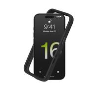 RhinoShield Funda Bumper Compatible con [iPhone 16 Pro] | CrashGuard - Funda con Tecnología de Absorción de Golpes - Resistente a Impactos de más de 3.5 Metros - Negro