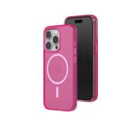 RhinoShield JellyTint Funda Transparente de Colores Compatible con MagSafe [iPhone 15 Pro] | Fuerza magnética Superior, supera estándares Militares de caídas, antiarañazos y antichoque -Rosa Cereza