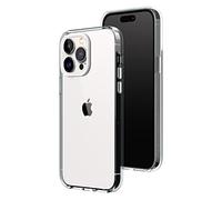 RhinoShield Funda Clear Compatible con [iPhone 13 Pro MAX] | Resistencia Avanzada al Amarilleamiento, Alta Transparencia, Funda de móvil Personalizable de Alta protección - Anillo de Cámara Blanco