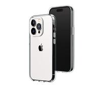 RhinoShield Funda Clear Compatible con [iPhone 13 Pro] | Resistencia Avanzada al Amarilleamiento, Alta Transparencia, Funda de móvil Personalizable de Alta protección - Anillo de Cámara Blanco