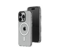 RhinoShield Funda Clear (MagSafe Compatible) [iPhone 15 Pro] | Fuerza magnética Superior, elevada Resistencia al amarilleamiento, Alta Transparencia, Personalizable - Negro Anillo de Cámara