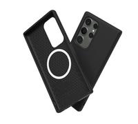 RhinoShield Funda Compatible con [Galaxy S23 Ultra] | SolidSuit Compatible con MagSafe - Funda con Tecnología de Absorción de Golpes - Resistente a Impactos de más de 3.5 Metros - Clásico Negro