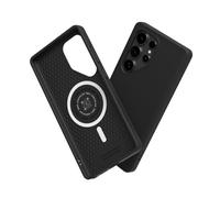RhinoShield Funda Compatible con [Galaxy S25 Ultra] | SolidSuit Compatible con MagSafe - Funda con Tecnología de Absorción de Golpes - Resistente a Impactos de más de 3.5 Metros - Negro