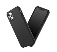 RhinoShield Funda Compatible con iPhone 11 Pro MAX | SolidSuit-Funda con Tecnología de Absorción de Golpes-Resistente a Impactos de más de 3.5 Metros-Anillos de Cámara intercambiales-Negro Clásico