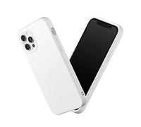 RhinoShield Funda Compatible con iPhone 12/12 Pro | SolidSuit-Funda con Tecnología de Absorción de Golpes-Resistente a Impactos de más de 3.5 Metros-Anillos de Cámara intercambiales-Blanco Clásico