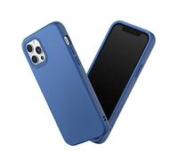 RhinoShield Funda Compatible con iPhone 12/12 Pro | SolidSuit-Funda con Tecnología de Absorción de Golpes-Resistente a Impactos de más de 3.5 Metros-Anillos de Cámara intercambiales-Azul Cobalto