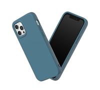 RhinoShield Funda Compatible con [iPhone 12/12 Pro] | SolidSuit - Funda con Tecnología de Absorción de Golpes - Resistente a Impactos de más de 3.5 Metros - Azul océano