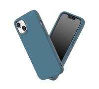 RhinoShield Funda Compatible con [iPhone 13/14] | SolidSuit - Funda con Tecnología de Absorción de Golpes - Resistente a Impactos de más de 3.5 Metros - Azul océano