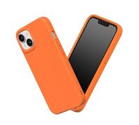 RhinoShield Funda Compatible con [iPhone 13/14] | SolidSuit - Funda con Tecnología de Absorción de Golpes - Resistente a Impactos de más de 3.5 Metros - Naranja neón