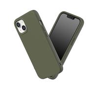 RhinoShield Funda Compatible con [iPhone 13/14] | SolidSuit - Funda con Tecnología de Absorción de Golpes - Resistente a Impactos de más de 3.5 Metros - Verde Alga