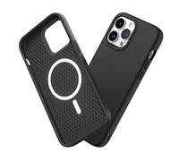 RhinoShield Funda Compatible con [iPhone 13 Pro MAX] | SolidSuit Compatible con MagSafe - Funda con Tecnología de Absorción de Golpes - Resistente a Impactos de más de 3.5 Metros - Negro Clásico