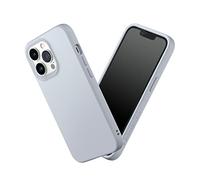 RhinoShield Funda Compatible con iPhone 13 Pro MAX | SolidSuit-Funda con Tecnología de Absorción de Golpes-Resistente a Impactos de más de 3.5 Metros-Anillos de Cámara intercambiales-Gris Ceniza