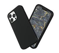 RhinoShield Funda Compatible con [iPhone 13 Pro MAX] | SolidSuit-Funda con Tecnología de Absorción de Golpes-Resistente a Impactos de más de 3.5 Metros-Anillos de Cámara intercambiales-Negro Clásico