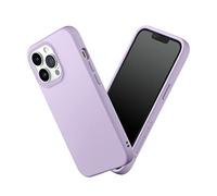 RhinoShield Funda Compatible con iPhone 13 Pro | SolidSuit-Funda con Tecnología de Absorción de Golpes-Resistente a Impactos de más de 3.5 Metros - Anillos de Cámara Intercambiables - Violeta